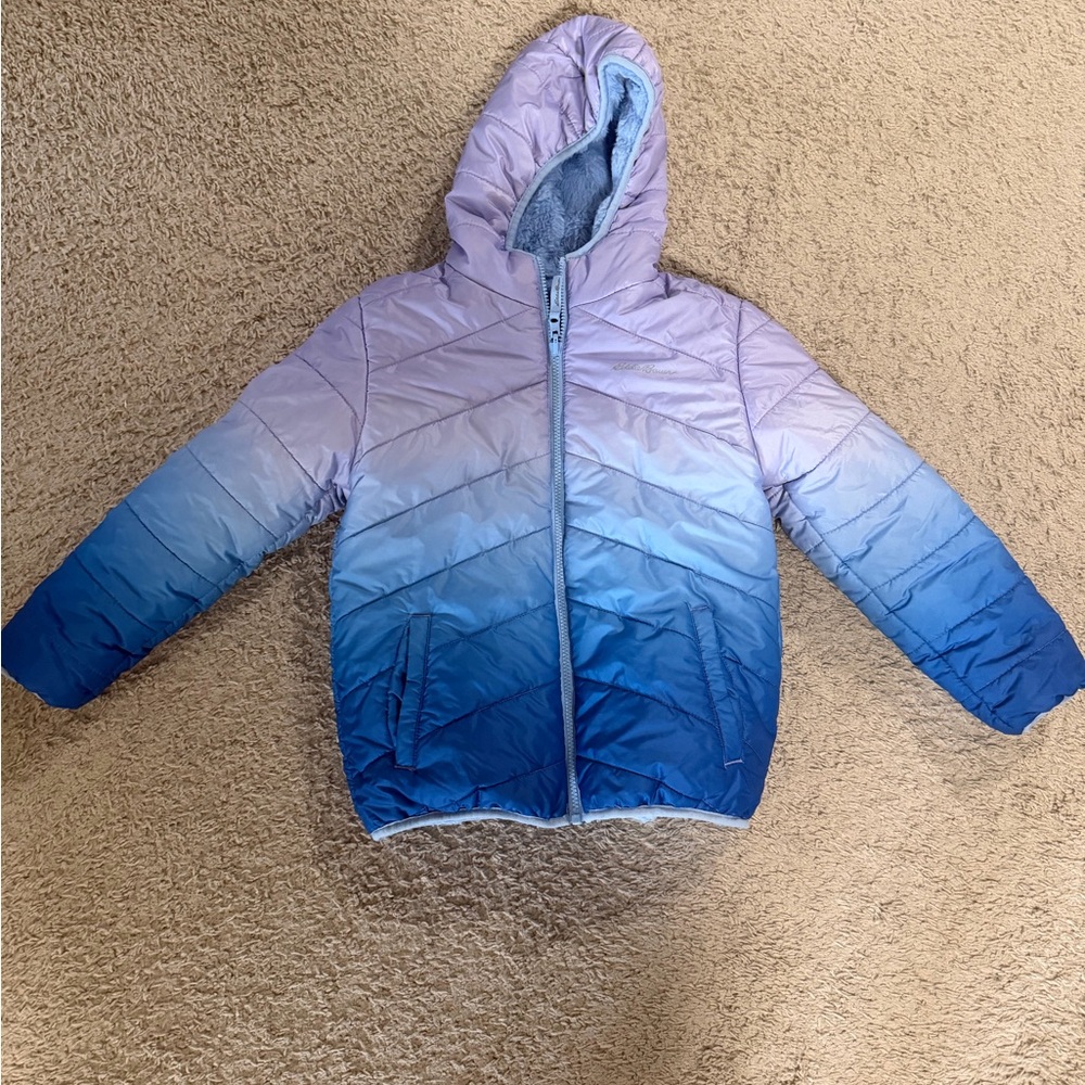 Eddie Bauer Kids Ombre Blue/Purple Puffer Jacket